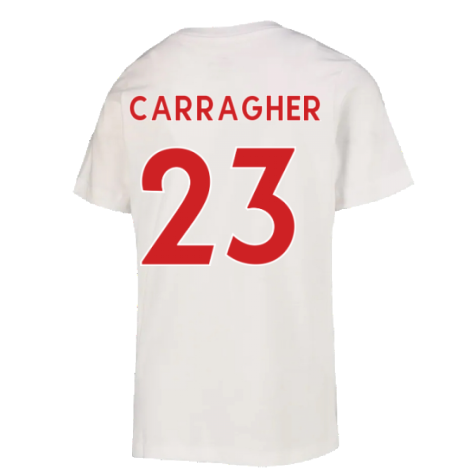 2022-2023 Liverpool Crest Tee (White) - Kids (CARRAGHER 23)