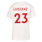 2022-2023 Liverpool Crest Tee (White) (LUIS DIAZ 23)