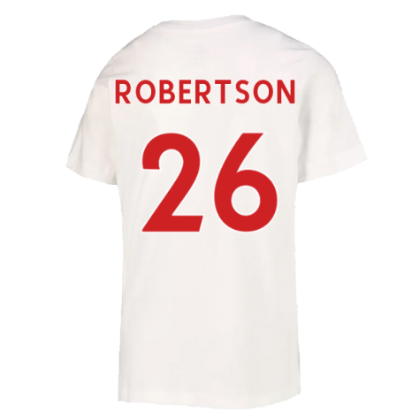2022-2023 Liverpool Crest Tee (White) (ROBERTSON 26)