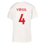 2022-2023 Liverpool Crest Tee (White) (VIRGIL 4)