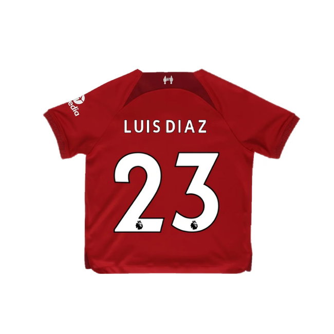 2022-2023 Liverpool Home Little Boys Mini Kit (LUIS DIAZ 23)