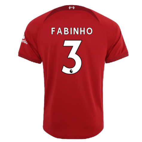 2022-2023 Liverpool Home Shirt (Kids) (FABINHO 3)