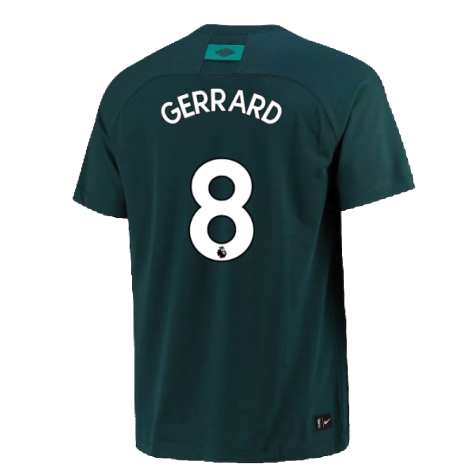 2022-2023 Liverpool Mens Football T-Shirt (Green) (GERRARD 8)