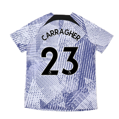 2022-2023 Liverpool Pre-Match Training Shirt (Pure Violet) (CARRAGHER 23)