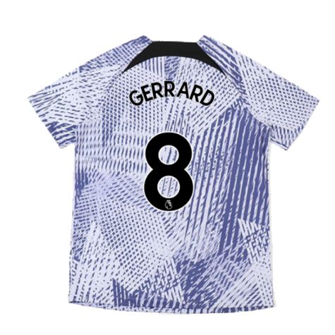 2022-2023 Liverpool Pre-Match Training Shirt (Pure Violet) (GERRARD 8)