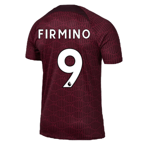2022-2023 Liverpool Pre-Match Training Shirt (Red) (FIRMINO 9)