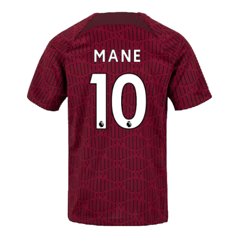2022-2023 Liverpool Pre-Match Training Shirt (Red) - Kids (MANE 10)