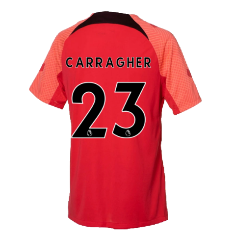 2022-2023 Liverpool Strike Training Jersey (Red) (CARRAGHER 23)