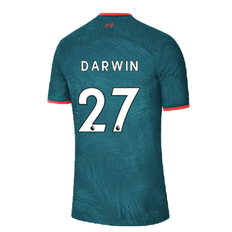 2022-2023 Liverpool Third Match DFADV Vapor Shirt (DARWIN 27)