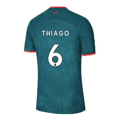 2022-2023 Liverpool Third Match DFADV Vapor Shirt (THIAGO 6)