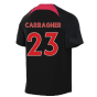2022-2023 Liverpool Training Shirt (Black) (CARRAGHER 23)