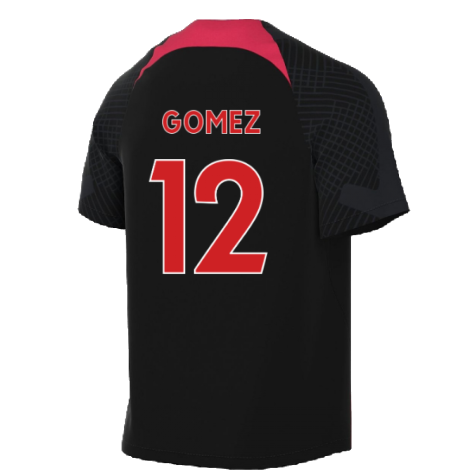 2022-2023 Liverpool Training Shirt (Black) (GOMEZ 12)