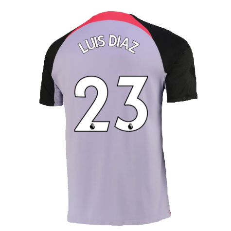 2022-2023 Liverpool Training Shirt (Purple Dawn) (LUIS DIAZ 23)