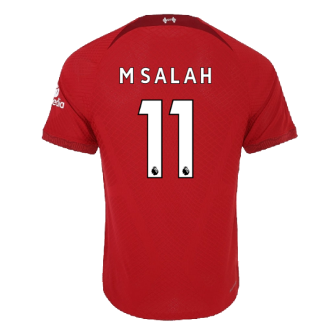 2022-2023 Liverpool Vapor Home Shirt (M SALAH 11)