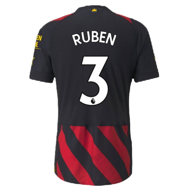 2022-2023 Man City Authentic Away Shirt (RUBEN 3)