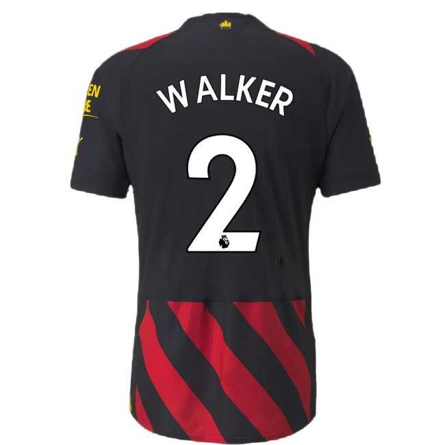 2022-2023 Man City Authentic Away Shirt (WALKER 2)