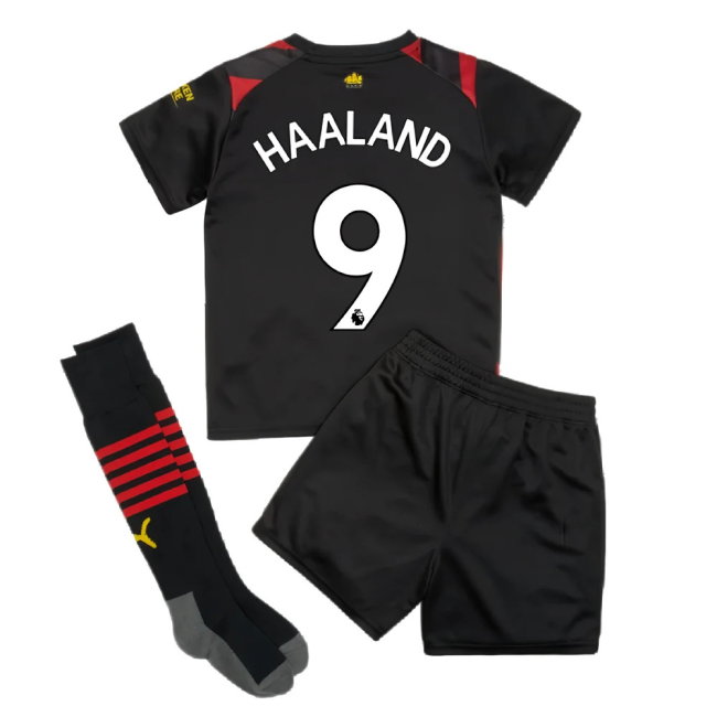 2022-2023 Man City Away Mini Kit (HAALAND 9)