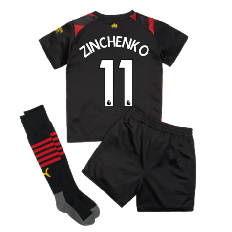 2022-2023 Man City Away Mini Kit (ZINCHENKO 11)