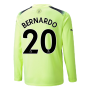 2022-2023 Man City Long Sleeve Third Shirt (BERNARDO 20)