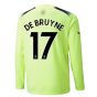 2022-2023 Man City Long Sleeve Third Shirt (DE BRUYNE 17)