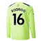 2022-2023 Man City Long Sleeve Third Shirt (RODRIGO 16)