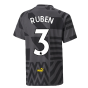 2022-2023 Man City Pre-Match Jersey (Black) - Kids (RUBEN 3)