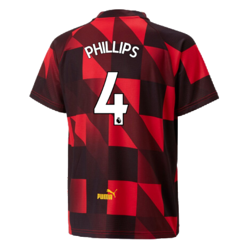 2022-2023 Man City Pre-Match Jersey (Red) - Kids (Phillips 4)