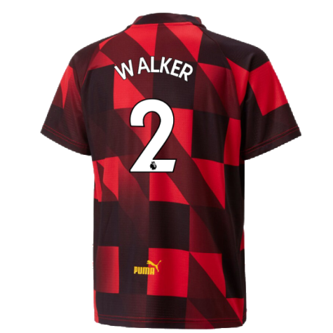 2022-2023 Man City Pre-Match Jersey (Red) - Kids (Walker 2)