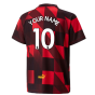 2022-2023 Man City Pre-Match Jersey (Red) - Kids (Your Name)
