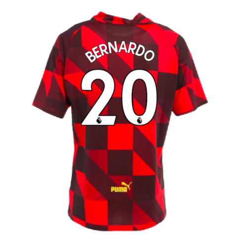 2022-2023 Man City Pre-Match Jersey (Tango Red) (BERNARDO 20)