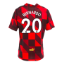 2022-2023 Man City Pre-Match Jersey (Tango Red) (BERNARDO 20)