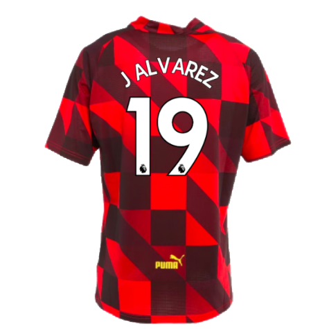2022-2023 Man City Pre-Match Jersey (Tango Red) (J ALVAREZ 19)