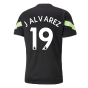 2022-2023 Man City PRO Training Jersey (Black) (J ALVAREZ 19)