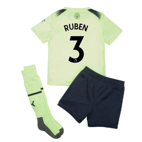 2022-2023 Man City Third Mini Kit (RUBEN 3)