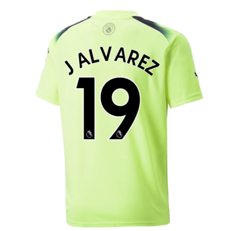 2022-2023 Man City Third Shirt (Kids) (J ALVAREZ 19)
