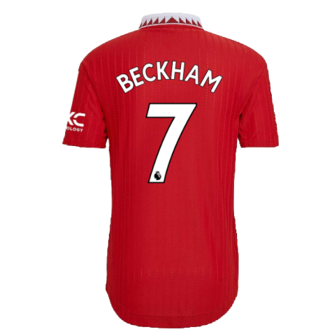 2022-2023 Man Utd Authentic Home Shirt (BECKHAM 7)