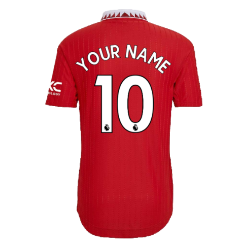 2022-2023 Man Utd Authentic Home Shirt (Your Name)