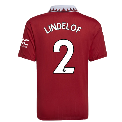 2022-2023 Man Utd Home Shirt (Kids) (LINDELOF 2)