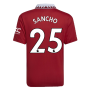 2022-2023 Man Utd Home Shirt (Kids) (SANCHO 25)