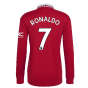 2022-2023 Man Utd Long Sleeve Home Shirt (RONALDO 7)