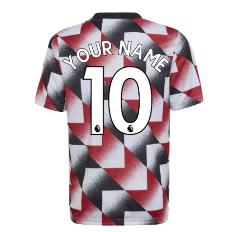 2022-2023 Man Utd Pre-Match Shirt (White) - Kids (Your Name)