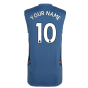 2022-2023 Man Utd Sleeveless Jersey (Blue) (Your Name)