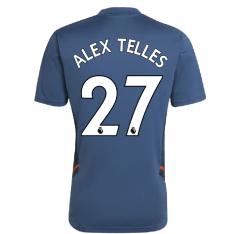2022-2023 Man Utd Training Shirt (Blue) (ALEX TELLES 27)