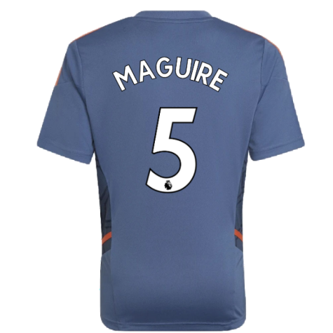 2022-2023 Man Utd Training Shirt (Blue) - Kids (MAGUIRE 5)