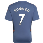 2022-2023 Man Utd Training Shirt (Blue) - Kids (RONALDO 7)