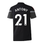 2022-2023 Man Utd Training Tee (Black) (ANTONY 21)