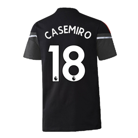 2022-2023 Man Utd Training Tee (Black) (CASEMIRO 18)