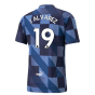 2022-2023 Manchester City Pre-Match Jersey (Blue-Navy) (J. Alvarez 19)