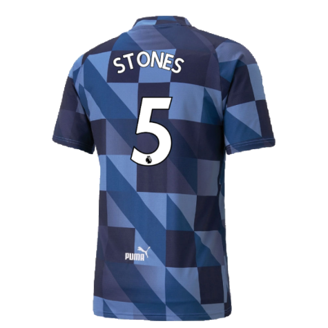 2022-2023 Manchester City Pre-Match Jersey (Blue-Navy) (Stones 5)