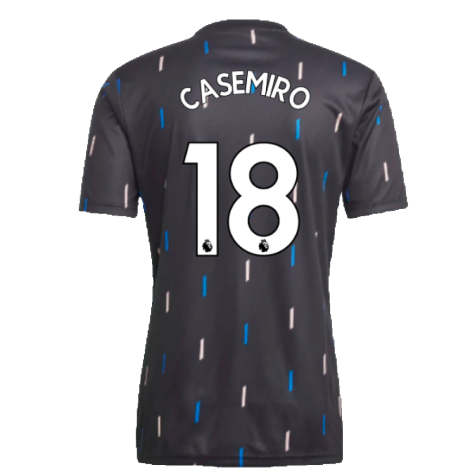 2022-2023 Manchester United Pre-Match Jersey (Black) (CASEMIRO 18)